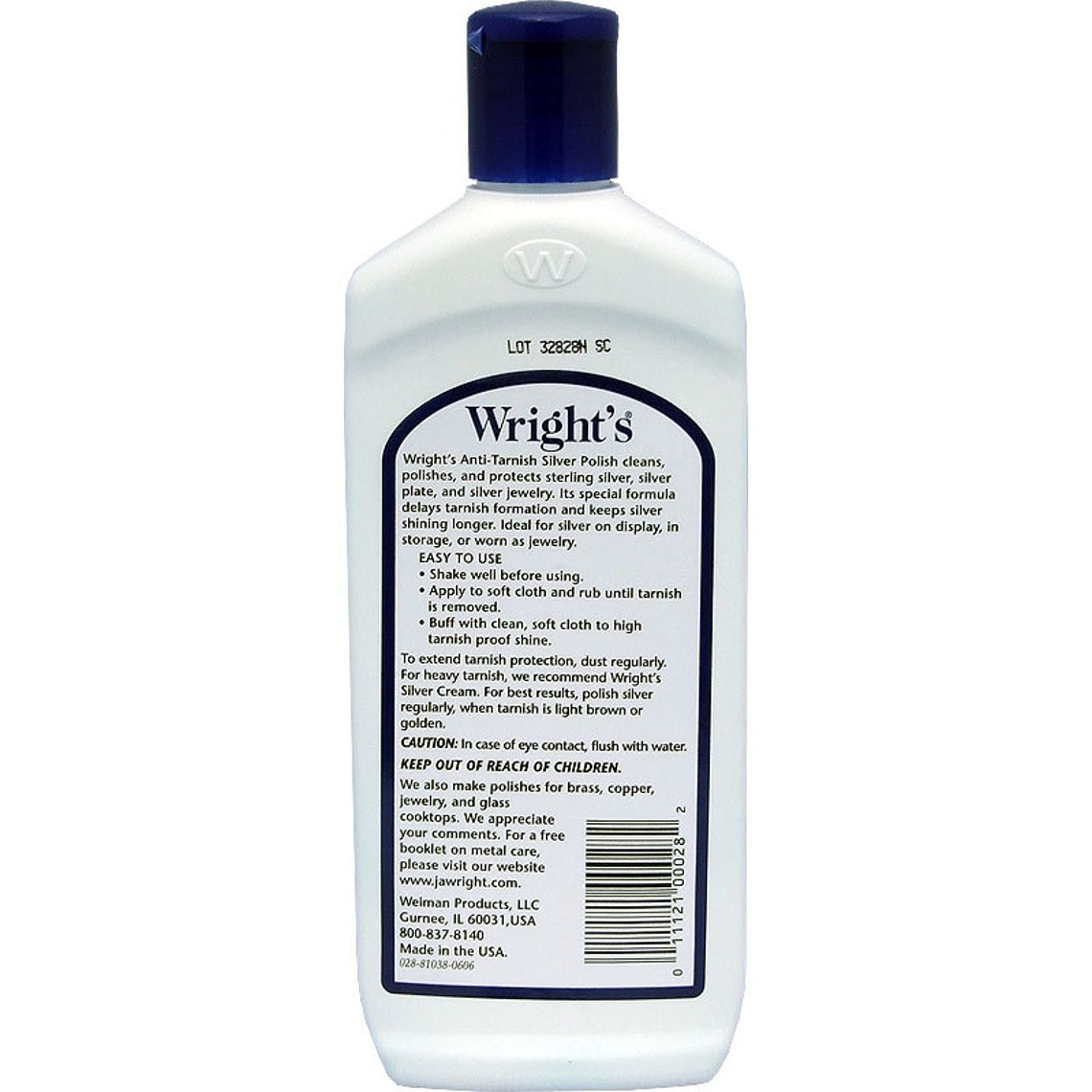 WRIGHT'S SILVER POLISH Cleaner Anti Tarnish Clean Polishing Creamy Aqua