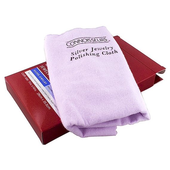 SILVER Jewelry & Watch Polishing Cloth Cleaner Anti Tarnish Clean Polish  Protect 100% Cotton Cloth Remove Tarnishing CONNOISSEURS 1013 