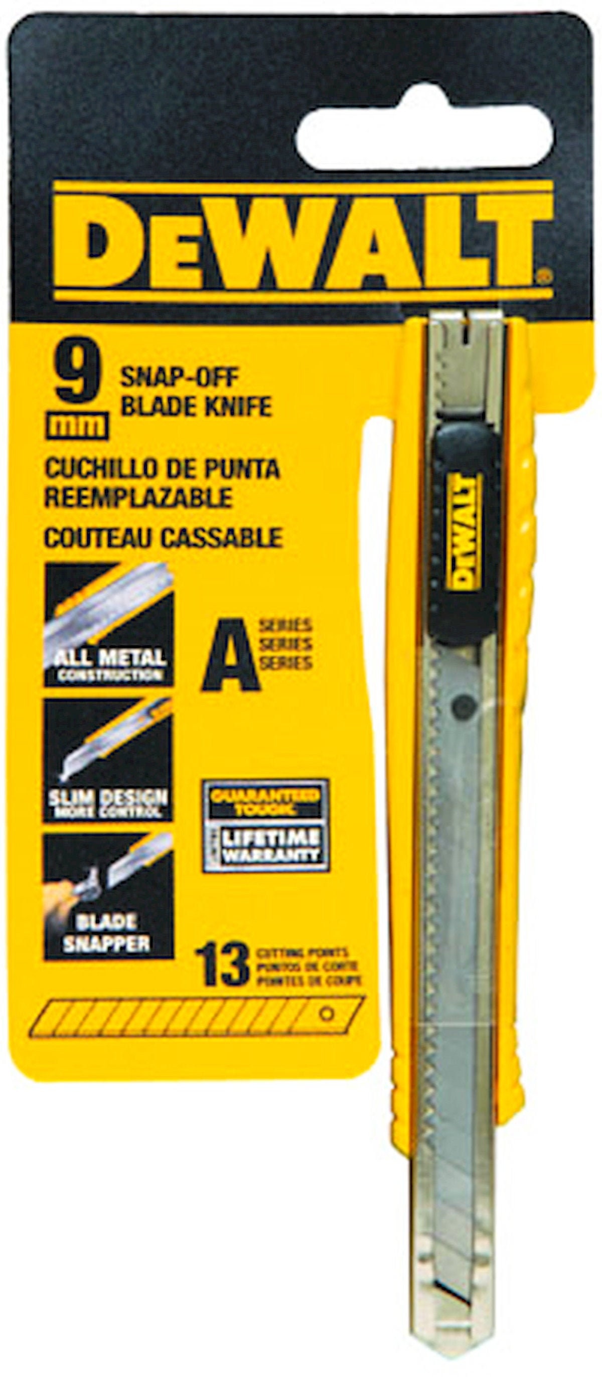 Snap off Knife 9mm Razor Pointed Blade Heavy Duty Box Cutter Sharp