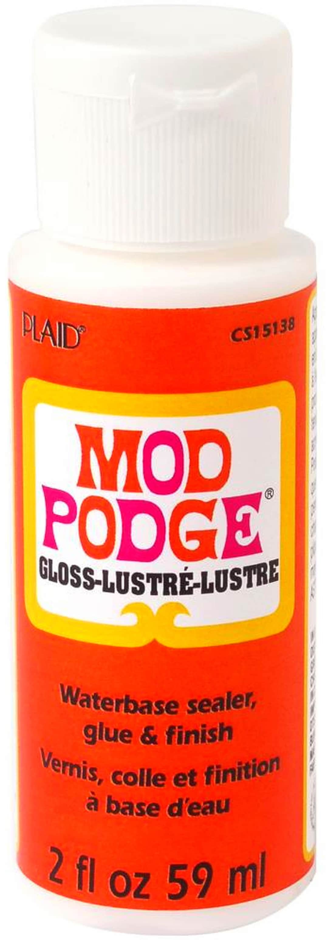 Mod Podge Decoupage Starter Kit Gloss and Matte Medium with 3 Pixiss Foam  Brushes Waterproof for Puzzles Wood and More