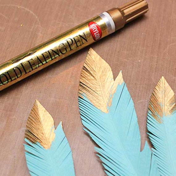 18 Karat Gold Leafing Pen Metallic Oil Based 18kt Gold Leaf Paint