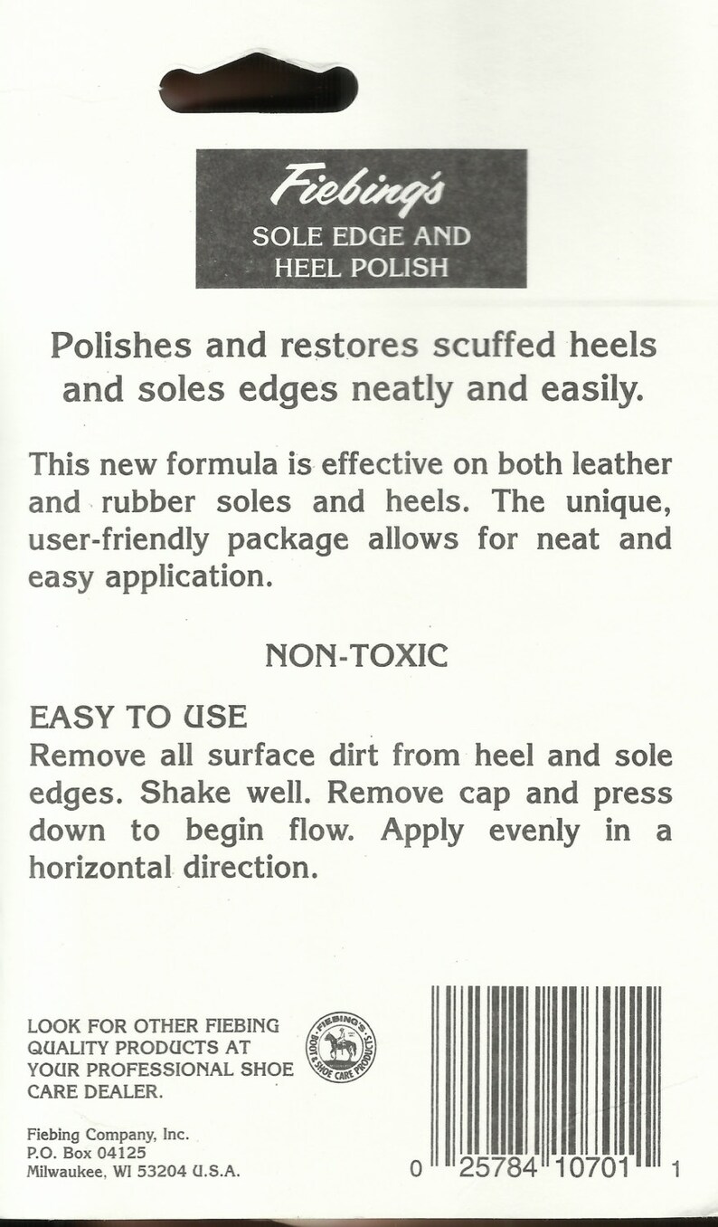 fiebing's sole edge and heel polish