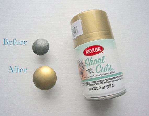 Krylon Short Cuts 3 Oz. High-Gloss Enamel Metallic Spray Paint, Gold Leaf -  Home Store