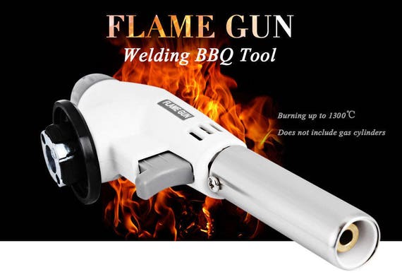 Adjustable Propane FLAME Gun BLOW TORCH Head Hand Held Fire Blowtorch W/  Electronic Trigger Ignition Solder Welding Heat Heating Flame 920 