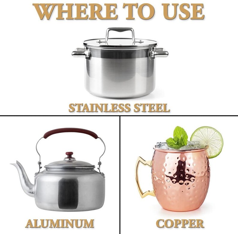 BRASSO Metal Polish Cleaner Creamy Lotion for BRASS Copper Stainless