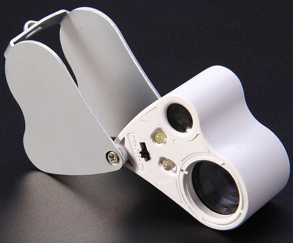 30X Magnifying Loupe Jewelry Eye Glass Magnifier Diamond Jewelers Loop  Pocket 