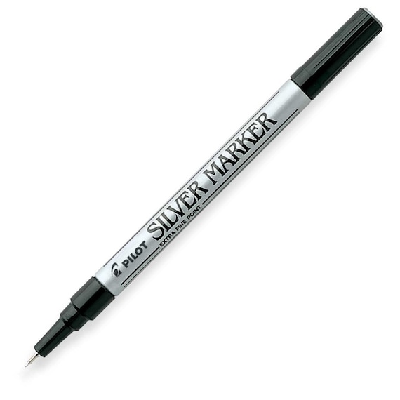 Silver Extra Fine Point Metallic PAINT MARKER Permanent Pen 0.5mm Tip Glass  Wood Paper Metal Leather Craft Sign Autograph Cd Dvd PILOT 41600 