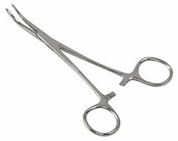 Locking Stainless Steel 10 5/" Curved Hemostats