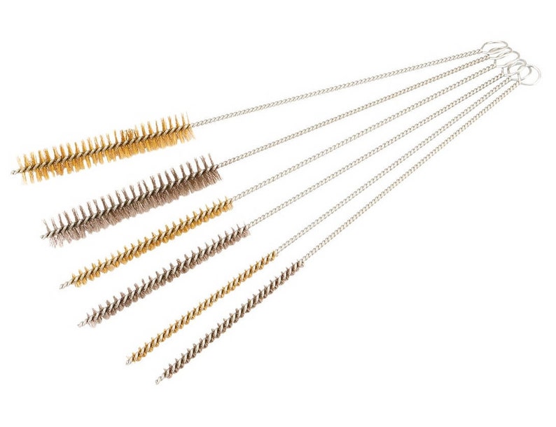6 Round And Pipe Wire Brushes Spiral Brush Set 3