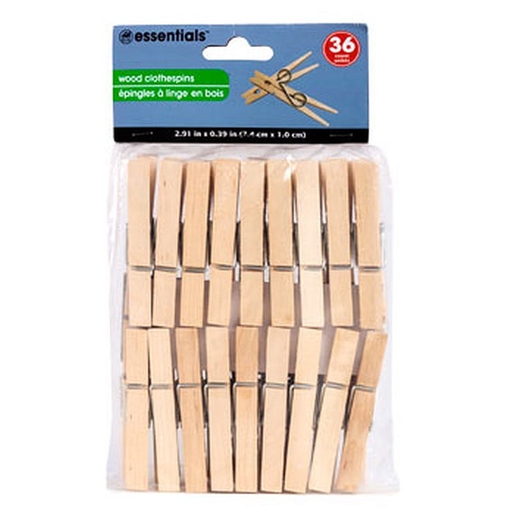 Large Wooden Clothespins 00030 00028