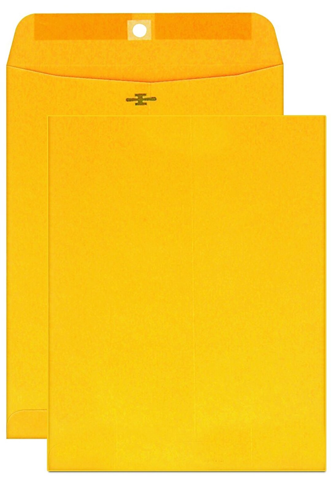 100 Business Envelopes 9x12 Kraft Clasp Manila Catalog Yellow Brown 