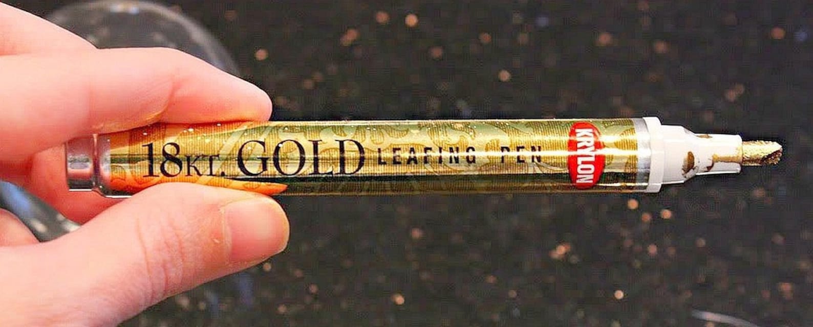 18 Karat Gold Leafing Pen Metallic Oil Based 18kt Gold Leaf Etsy UK