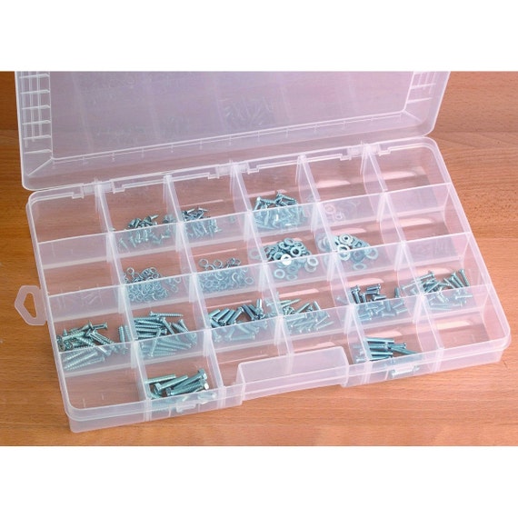 Clear Small Plastic Storage Box Jewelry Beads Organizer Case Container  Durable