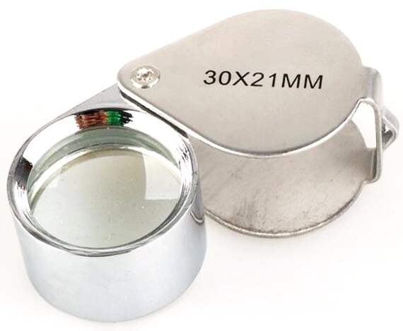 30x21mm Jewelers Eye Loupe Magnifier Magnifying Glass for Jewelry