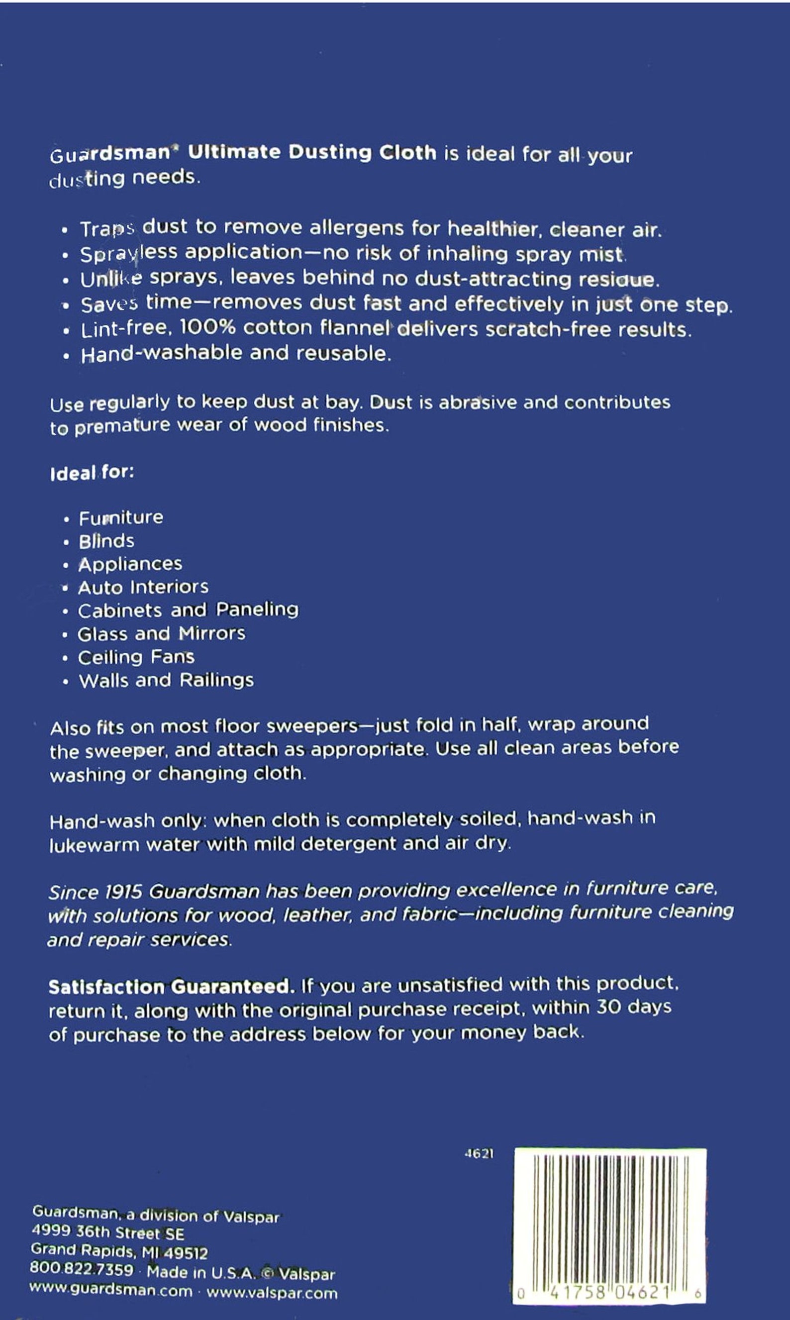 1 Treated Furniture DUST CLOTH Ultimate Dusting Polishing Cleaning 100