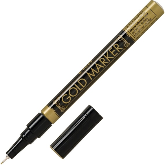 Pilot Super Color Marker Pen Extra Fine Metallic Paint Pen Gold