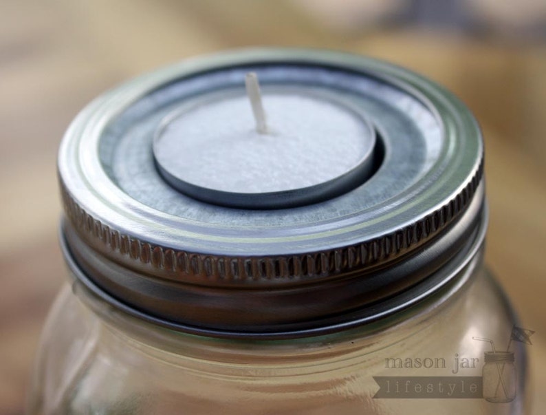 3 Tealight Candle LID Metal INSERTS Transform Ball Kerr Atlas Regular