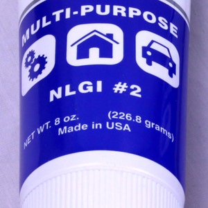 White Lithium GREASE Tube Lubricant NLGI 2 auto car truck tractor shop outdoor Lubricate thick lubricating LUCAS 10533 image 2
