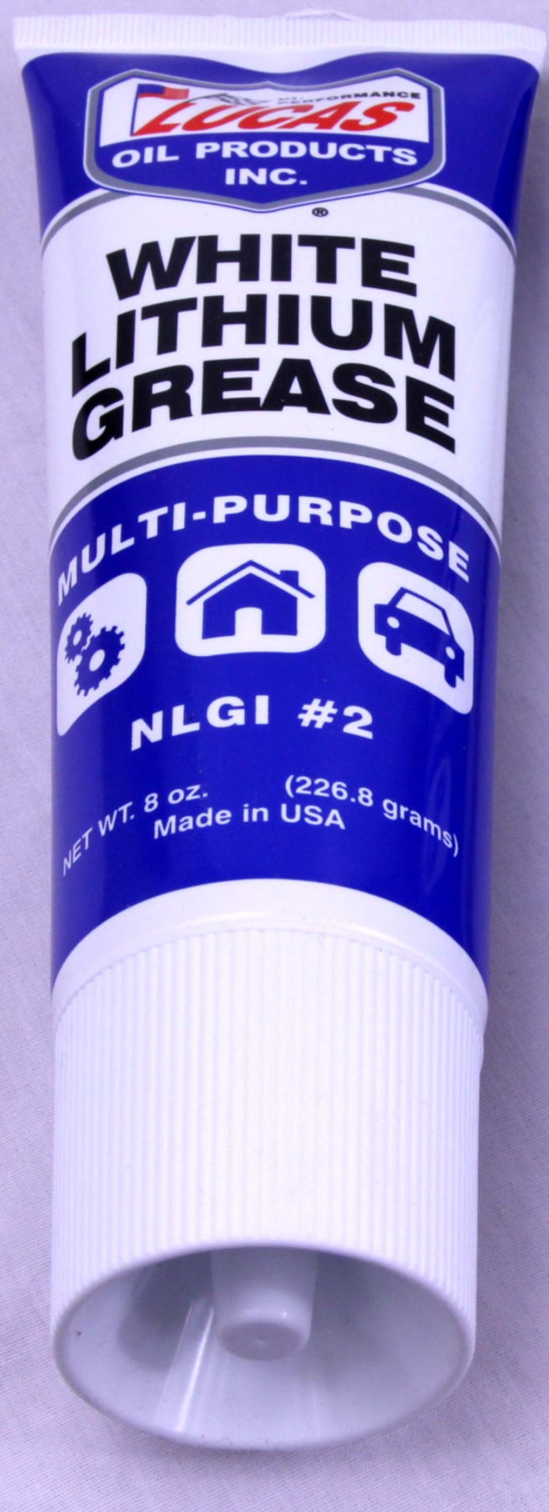 White Lithium GREASE Tube Lubricant NLGI 2 auto car truck tractor shop outdoor Lubricate thick lubricating LUCAS 10533 image 2