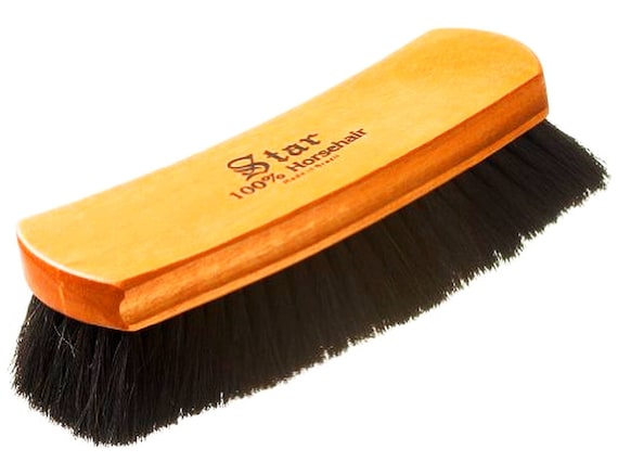 large horsehair shoe polishing brush