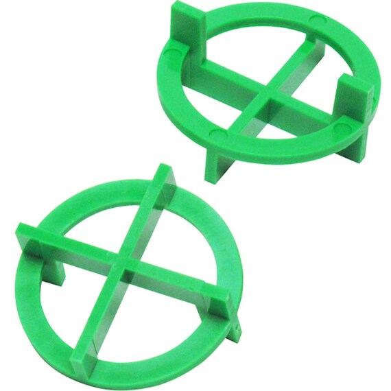 Plastic outlet tile spacers