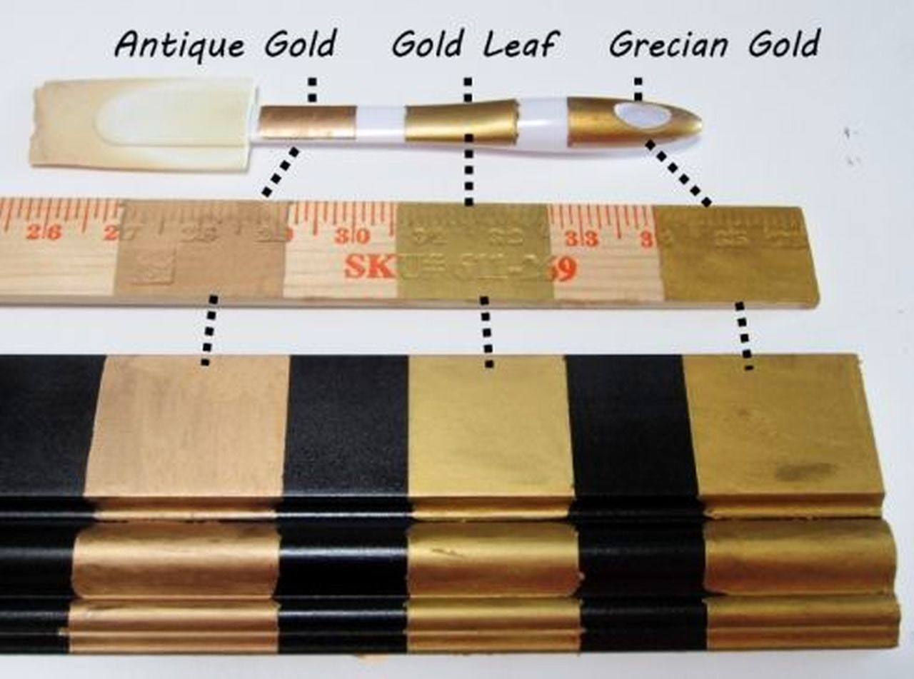 GRECIAN GOLD Rub 'n Buff Metallic Finish on Metal Wood Pottery Leather  Ceramic ANY Surface Fast & Easy Restore N Repair Color Amaco 76371L 