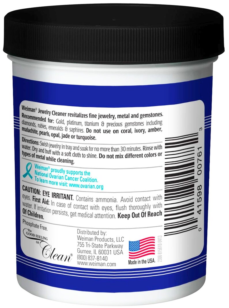 Liquid Jewelry Cleaner for Metal Gemstone Gold Platinum Titanium 8