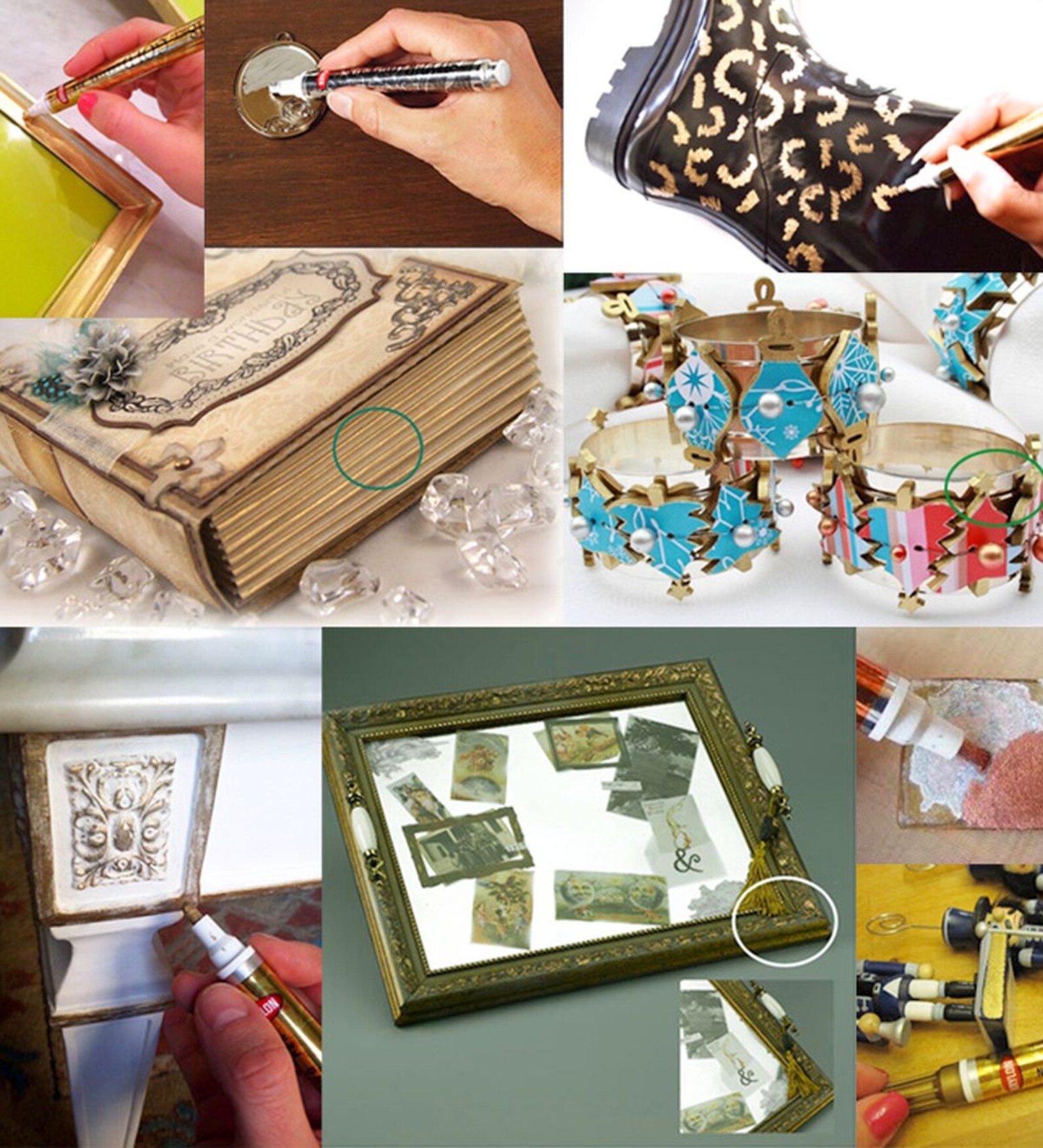 18 Karat Gold Leafing Pen Metallic Oil Based 18kt Gold Leaf Paint