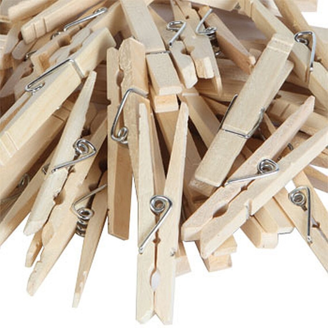 72 Wood CLOTHESPINS Clamp & Spring Style 2 7/8 Length X Etsy