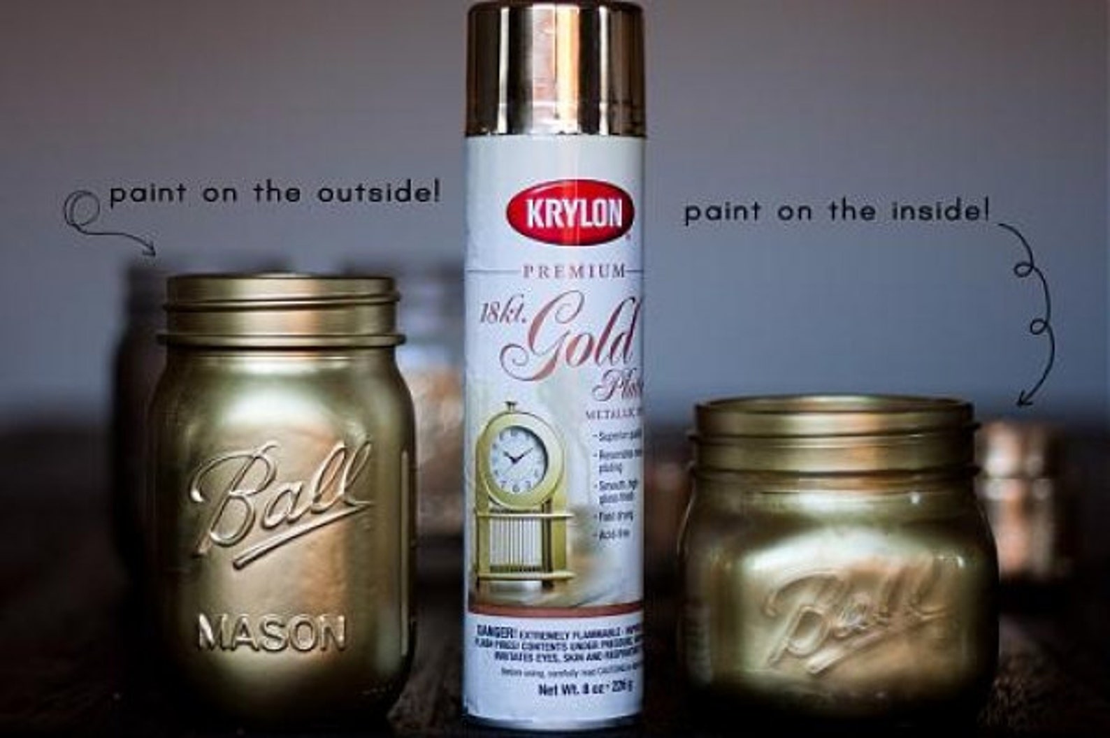18 Karat Premium GOLD PLATE Metallic Finish Spray PAINT | Etsy