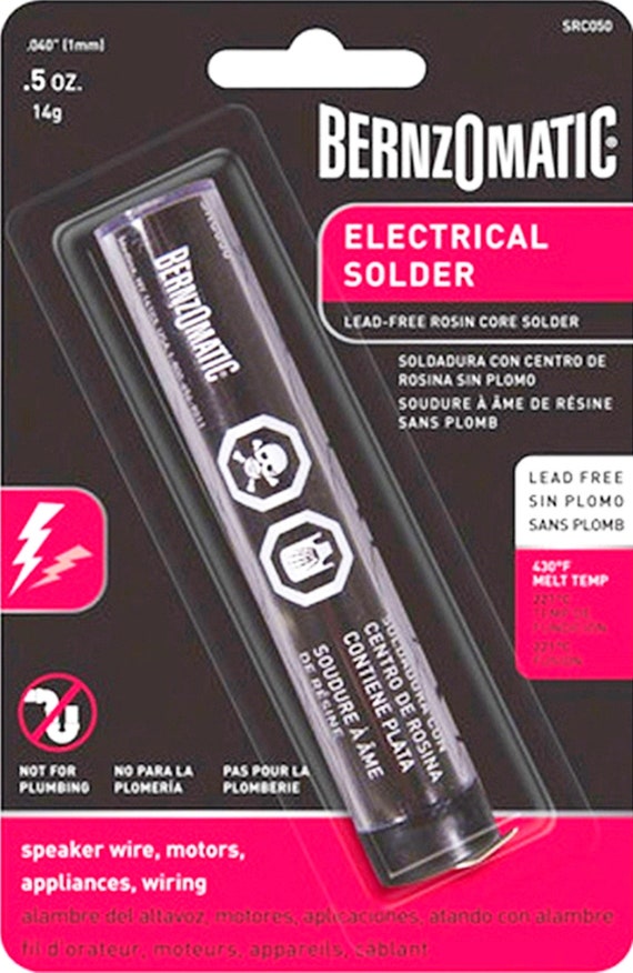 bernzomatic silver bearing rosin core solder