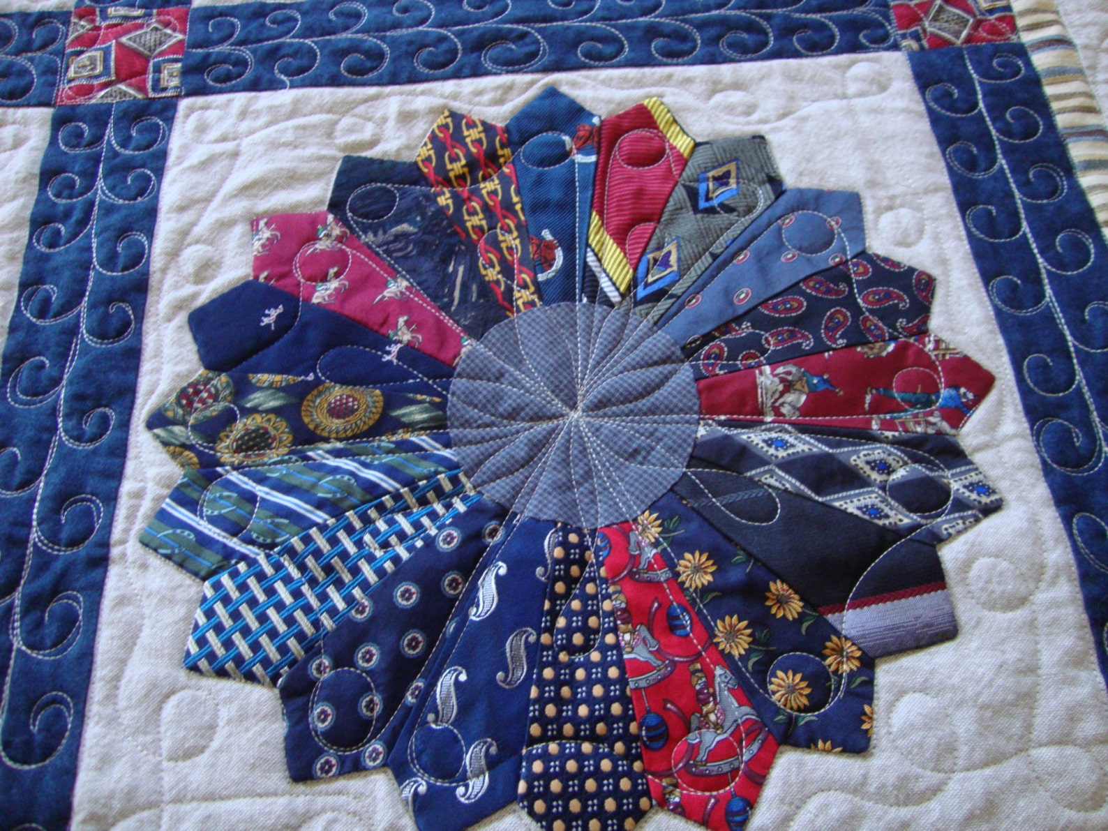 Custom Made Memorial Quilt Made From Men's Ties Etsy