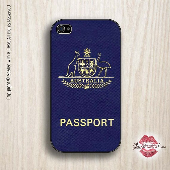 Australia Passport iPhone 4/4S 5/5S/5C/6/6 and now iPhone 7 Etsy