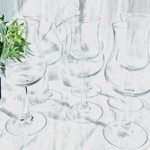 Set of Six Luminarc Grand Vin Wine Goblets by Arc J.G. Durand Made In France