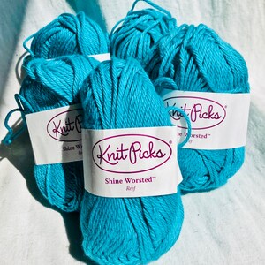 Vintage Turquoise Cotton Natural Fiber Blend Yarn Lots