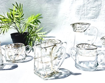 Deco Edwardian Sterling Filagree Sugar and Creamer Sets