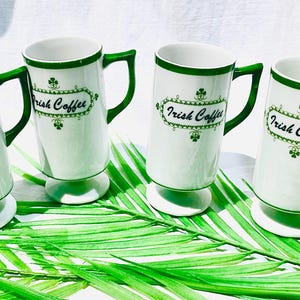 Vintage Porcelain Irish Coffee Mugs