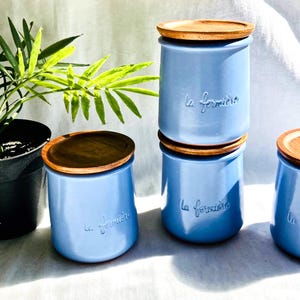 Cermer Ceramic Crocks with optional Bamboo Lids