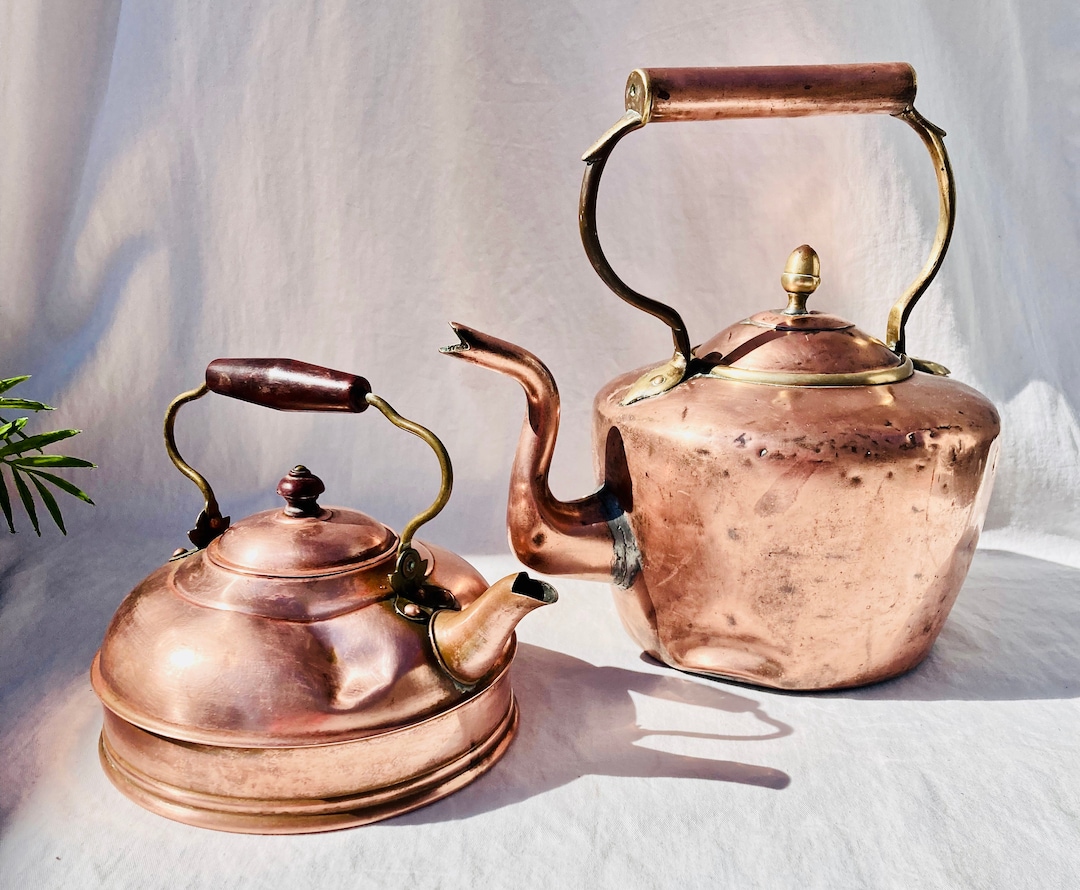 Antique Copper Kettles Circa 1800 Etsy
