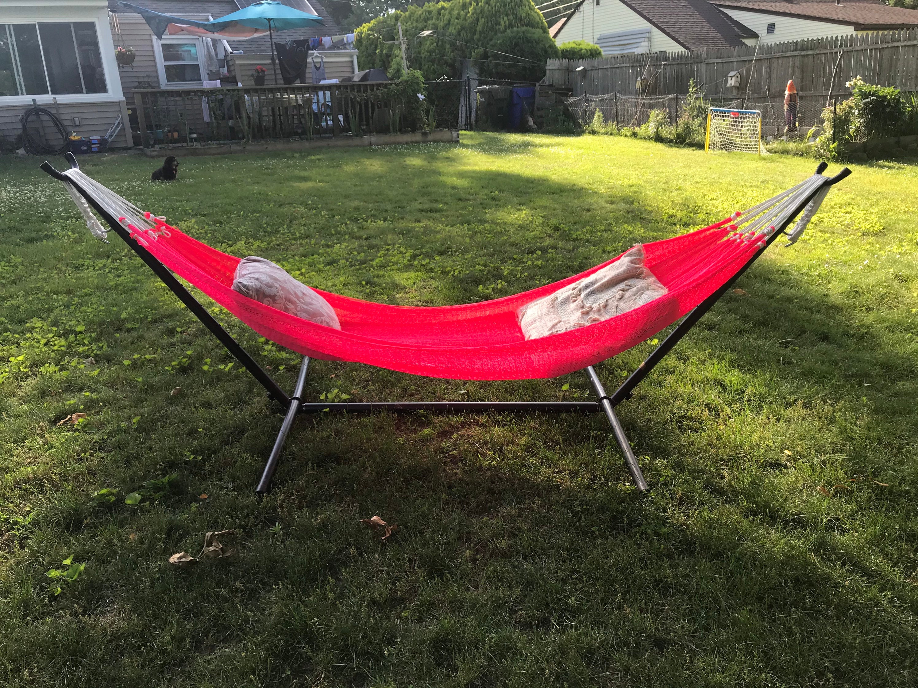 Handmade super Soft Salvadoran Hammock neon Pink Rot and Mildew