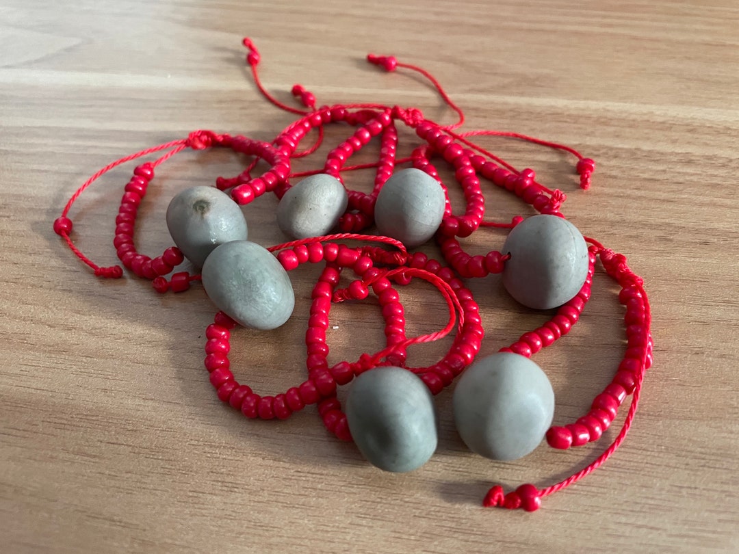 Evil Eye Bracelet ojo De Venado El Salvador Solid Red Adjustable Etsy