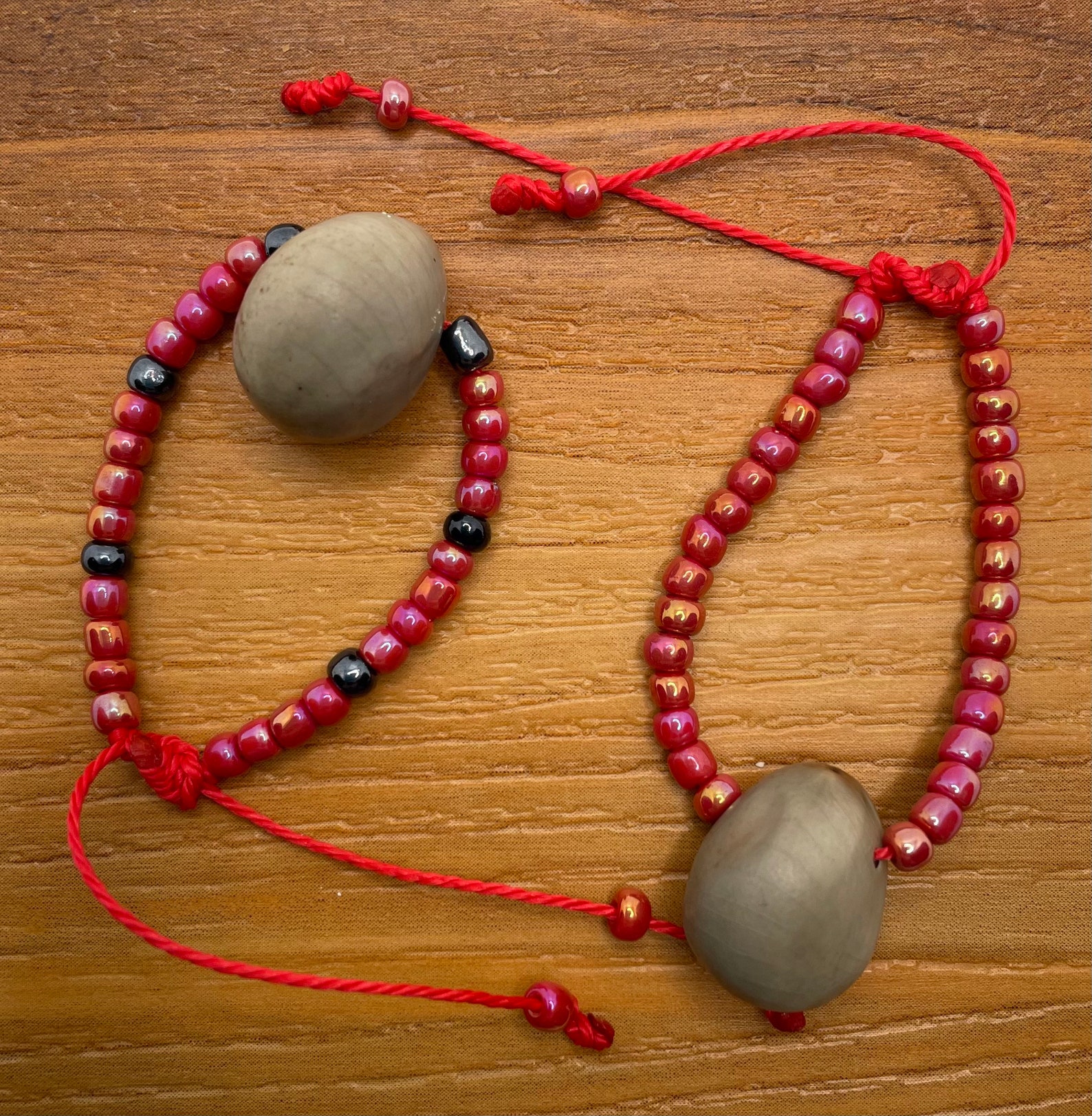 Evil Eye Bracelet ojo De Venado El Salvador Metallic Red Etsy