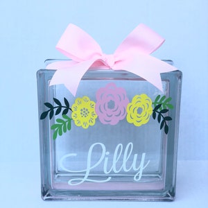 Salvadanaio girlie personalizzato, salvadanaio per bambini, salvadanaio personalizzato, salvadanaio di fiori, salvadanaio, salvadanaio per ragazze, decoro vivaio floreale