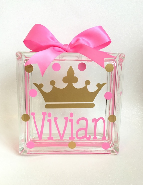 Kids Personalized Piggy Bank, Kids Piggy Bank, Custom Piggy Bank, Princess Piggy Bank, Piggybank, Princess Crown Piggy Bank
