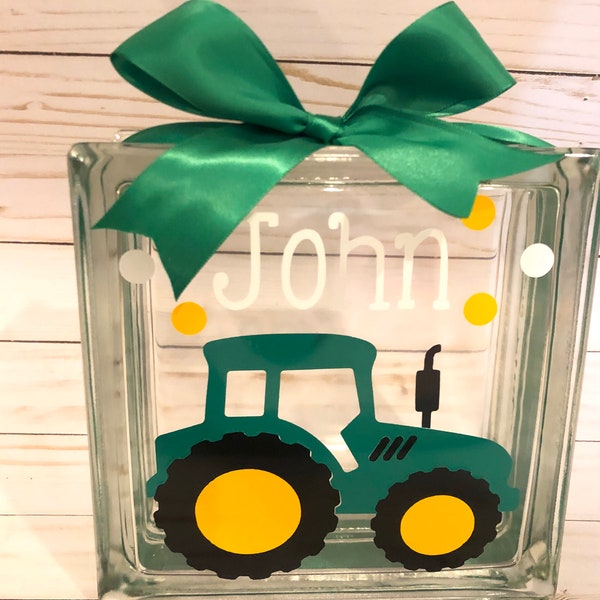 Tractor Kids Personalized Piggy Bank, Kids Piggy Bank, Custom Piggy Bank, Truck Piggy Bank, Piggybank