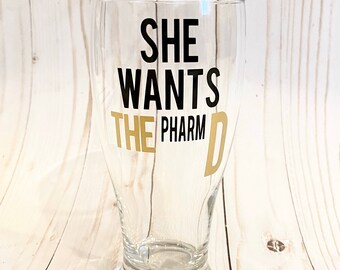 Pharmacy Student, Pharmacist Gift, Pharmacy Graduation Gift, Pharmacist Beer Glass. Pharmacy Tech, Funny Pharmacist Gift, Medical Student