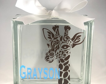 Giraffe Kids Personalized Piggy Bank, Kids Piggy Bank, Custom Piggy Bank, Personalized Giraffe Piggy Bank, Giraffe Nursery Decor