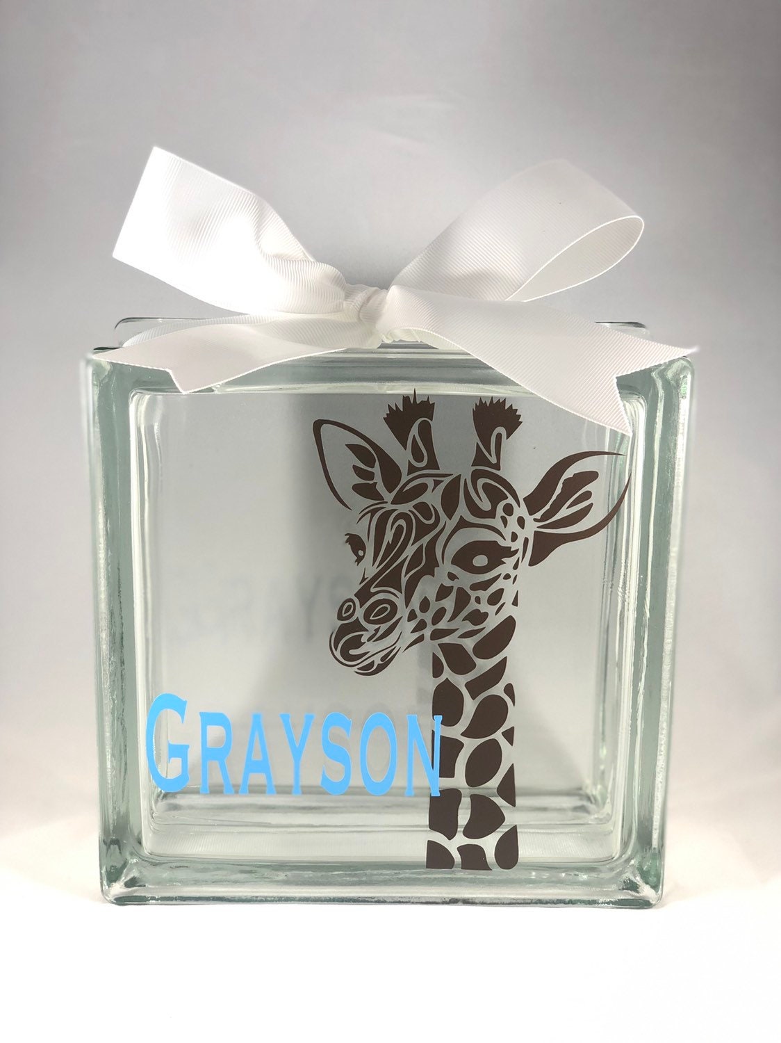 Personalisierte Giraffen-Spardose Aus Keramik – Individuell Beschriftet, Mit Gummistopfen, Weiß