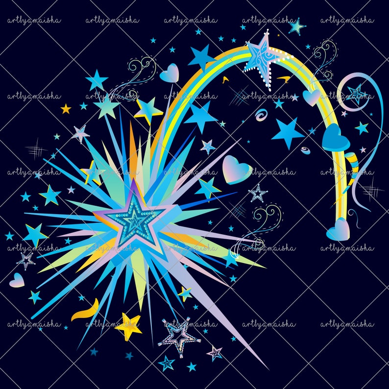 Shooting Star Sparkle Svg Stars Svg Shooting Stars Shooting Etsy