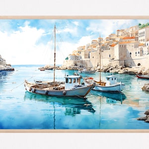 Dubrovnik Art Print, Croatia Art, Dubrovnik Poster, Travel Art, Travel Poster, Croatia Wall Art, Travel Gift, Home Decor, Housewarming Gift
